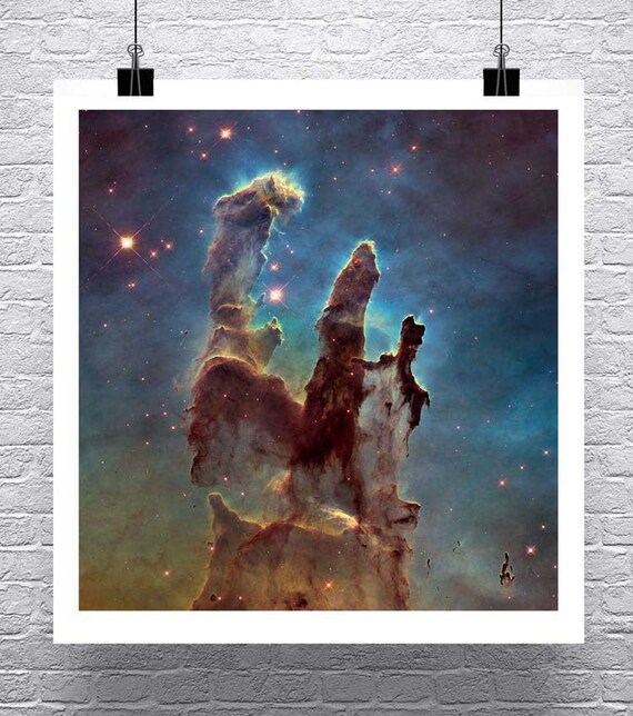 Pillars of Creation Print: NASA Hubble Telescope Giclee Art