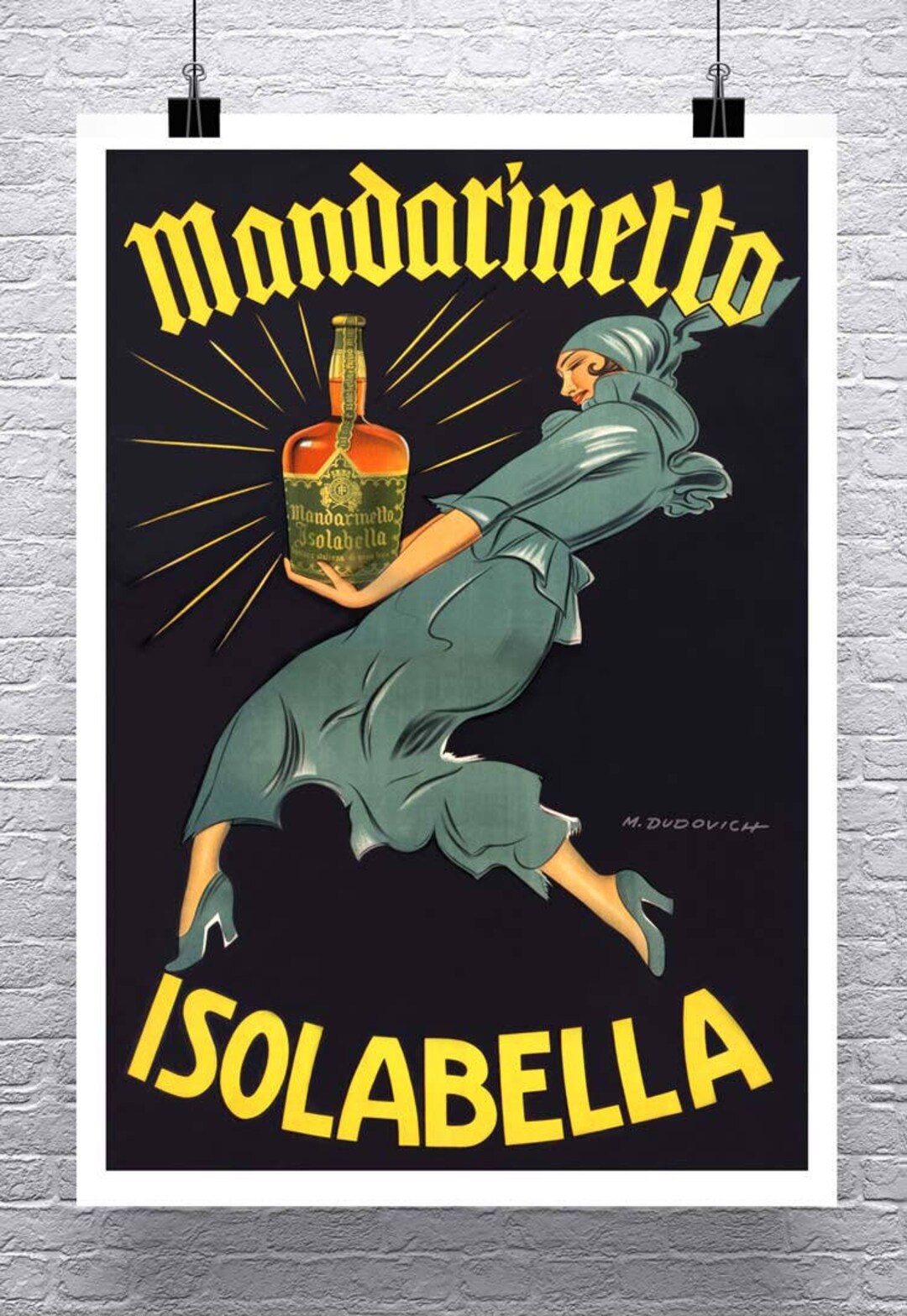 Isolabella Liquor Vintage Ad Poster: Marcello Dudovich Giclee