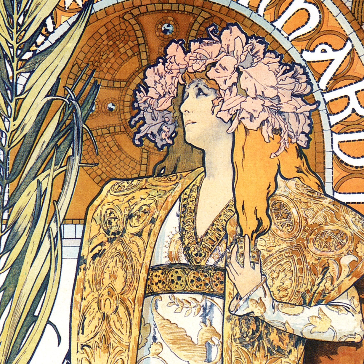 Gismonda Sarah Bernhardt Art Nouveau Theater Poster 1894
