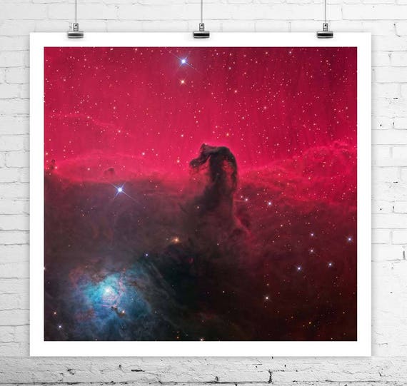 ROSE MADE OF GALAXIES Hubble Deep Space Giclee CANVAS PRINT 24x24 in.