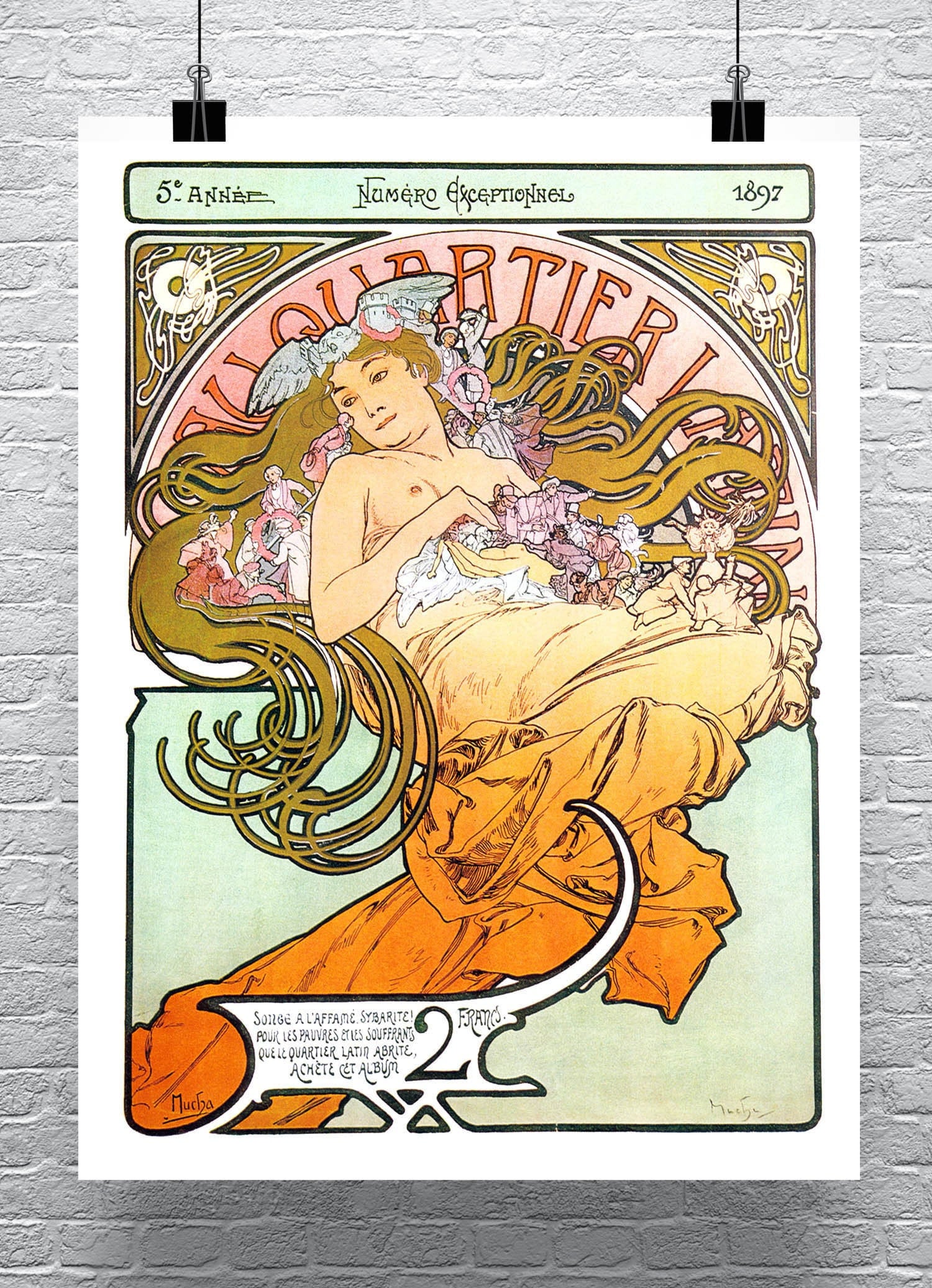 未使用 ミュシャ 花を持つ女性 額装済み ジクレープリント ポスター 丸善購入品 未使用 ミュシャ 花を持つ女性 額装済み ジクレープリント ポスター