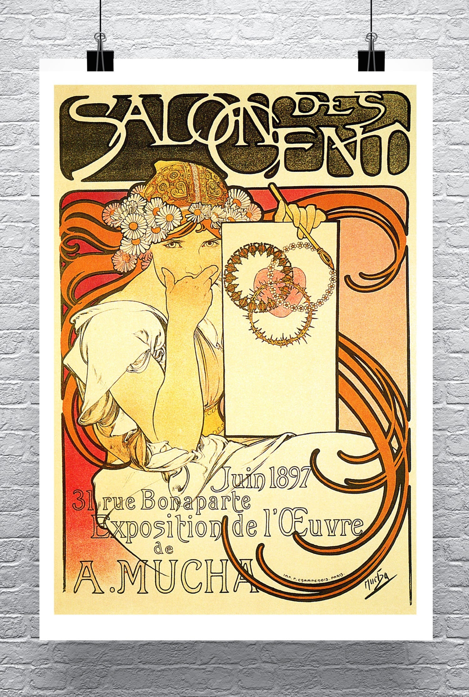 アルフォンス・ミュシャ: サロン デ サン アール ヌーボー ポスター