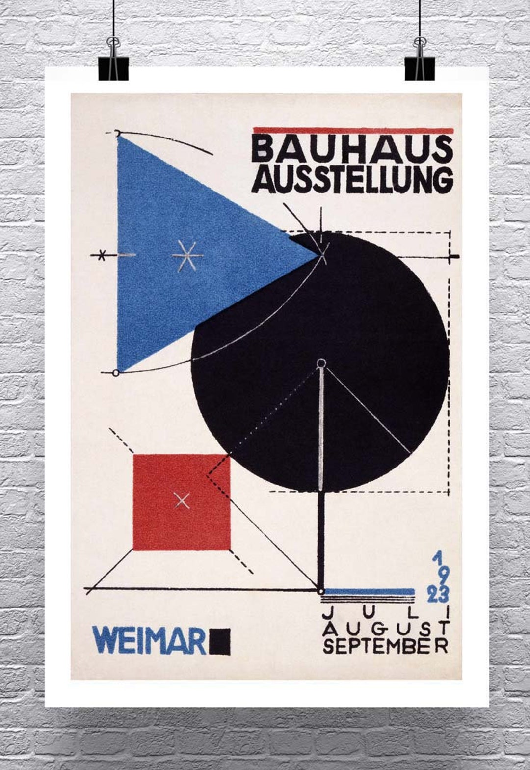 Bauhaus Ausstellung 1923: Vintage German Art Poster Print - Etsy