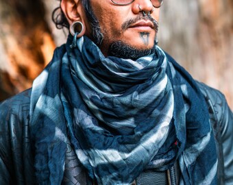 Everlasting Radiance- Exclusive limited edition bamboo scarf, Geometric print, unisex scarf, tattoo prints, spring clothing, festival outfit