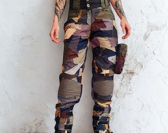 Chopper - Womens Post Apocalyptic Trousers, wastelander, burning woman clothing, dystopian wear, costume play clothing, comicon attire