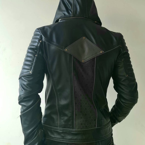 Laser Engraved Leather Jackets 