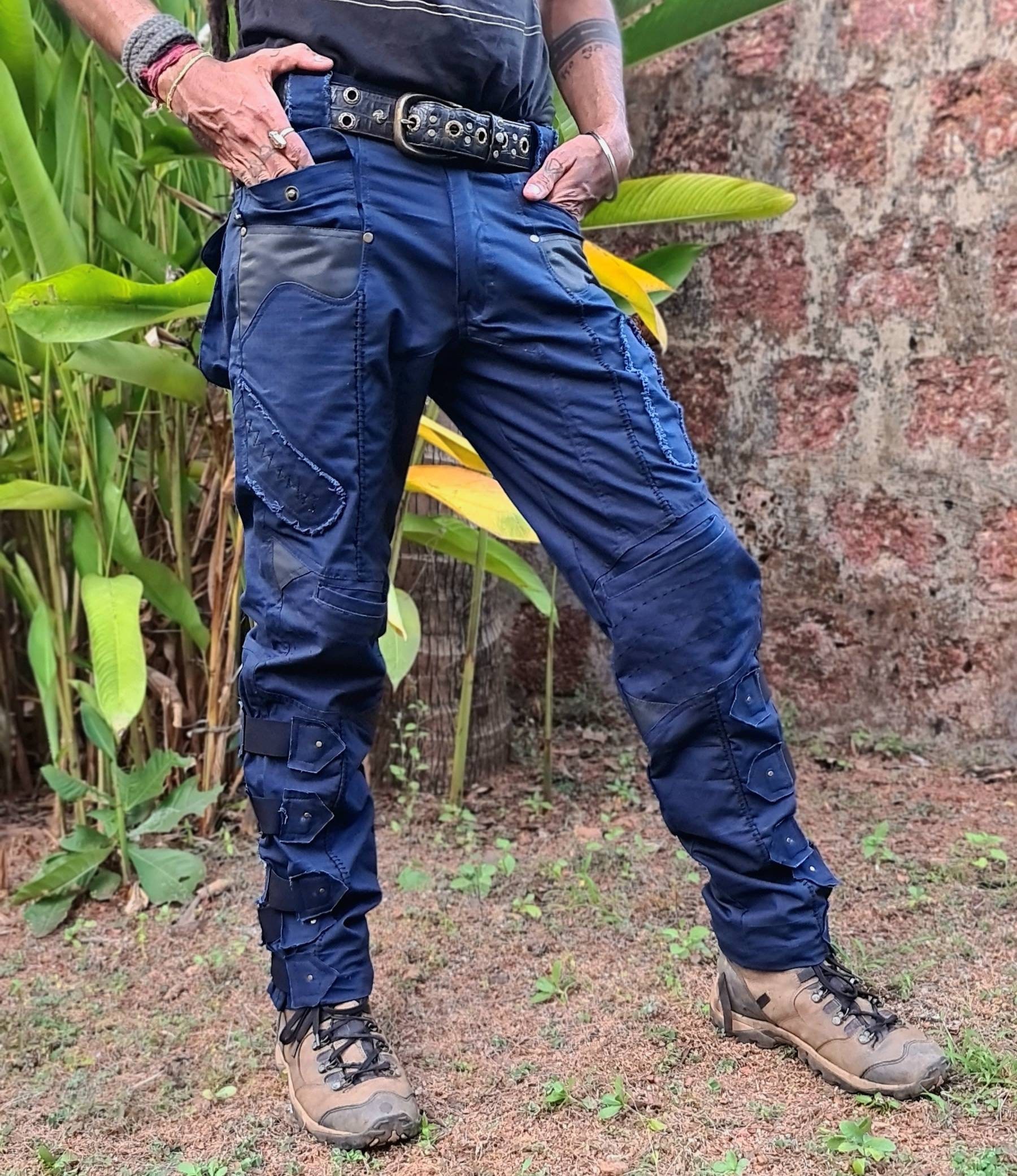 Buy File Driver Distressed Post Apocalyptic Trousers for Men and Women,  Wasteland Warrior, Mad Max, Cosplay, Burning Man Clothing, Biker Wear  Online in India 