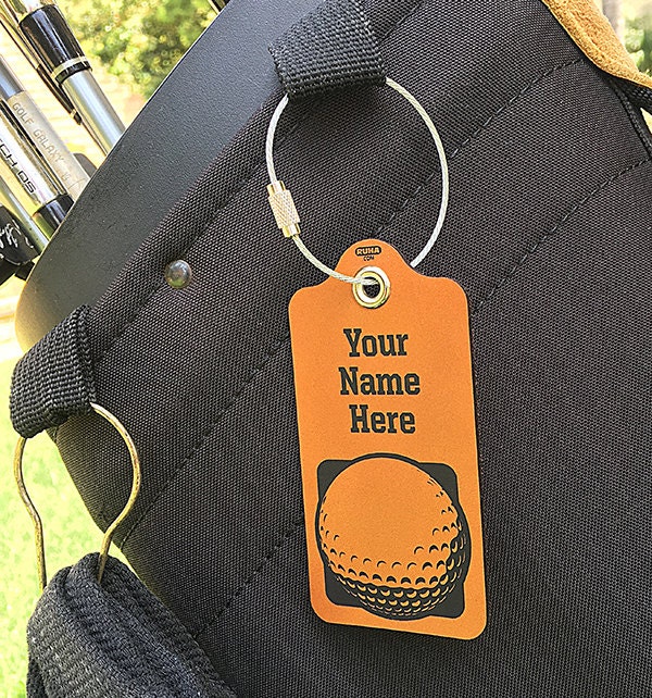 golf travel bag tag