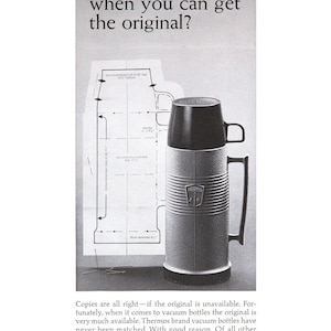 Thermos Vintage Poster Size Print Ad