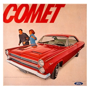 1966 Mercury Comet Vintage Poster Size Ad
