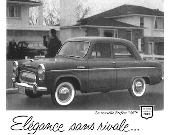 1956 Ford Prefect Poster Size Ad