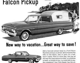 1961 Ford Ranchero Poster Größe Anzeige