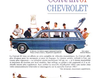 1961 Chevrolet Lakewood tamaño anuncio