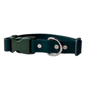 1” Biothane Handmade Adjustable Quick Release Dog Collar, water resistant and easy to clean