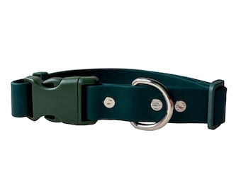 1” Biothane Handmade Adjustable Quick Release Dog Collar, water resistant and easy to clean