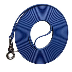 5/8” Biothane Handmade Long Line for Training or Recall, water resistant and easy to clean