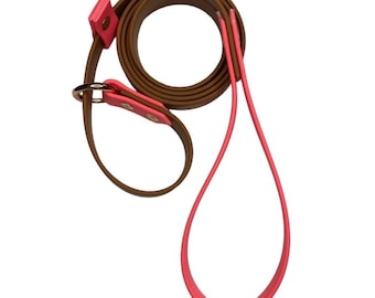 Handmade Biothane Two-Tone Dog Slip Lead, 5/8", Easy Clean