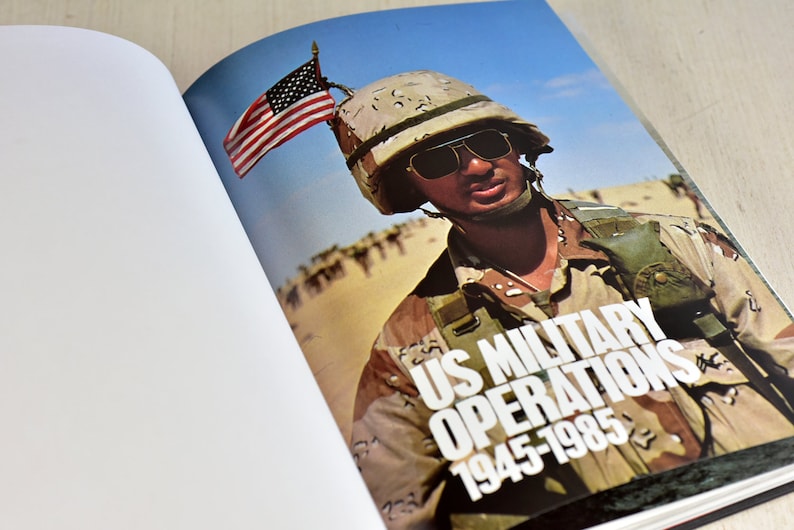 Vintage, livro militar, operações militares dos EUA, 1945-1985, de Kenneth Anderson, capa dura, 1984, The Military Press imagem 3