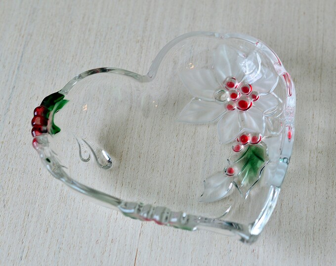 Vintagechristmas Candy Dishchristmas Glass Dishchristmas - Etsy