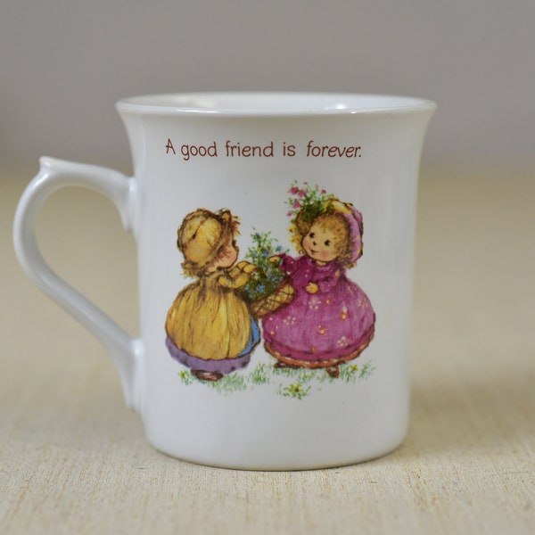 Vintage,Hallmark,Coffee Mug,A Good Friend,is Forever,Good Friends Are,for Keeps,Tea Cup,Ceramic mug,Made in Japan