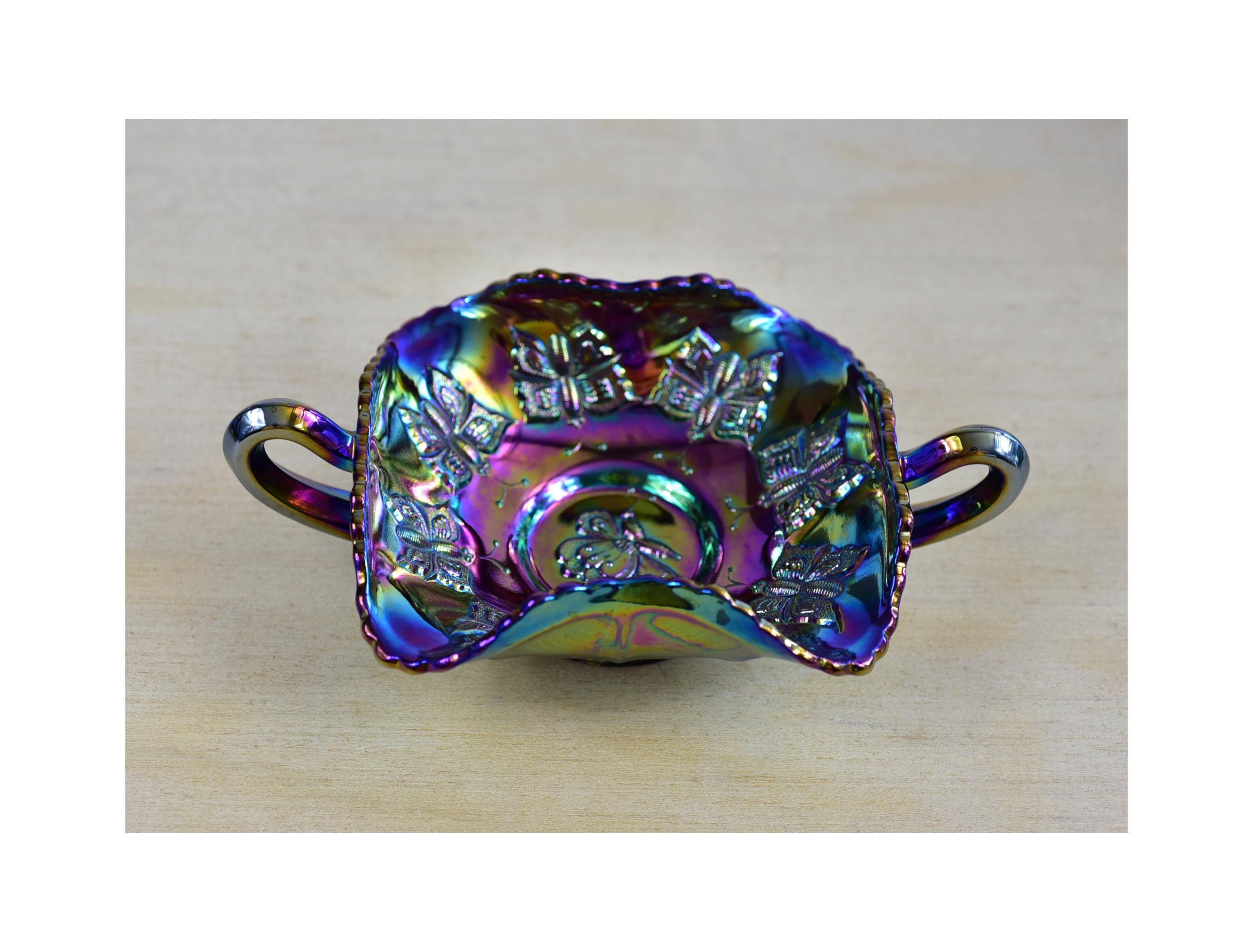 Fenton Butterfly Carnival Glass - Etsy