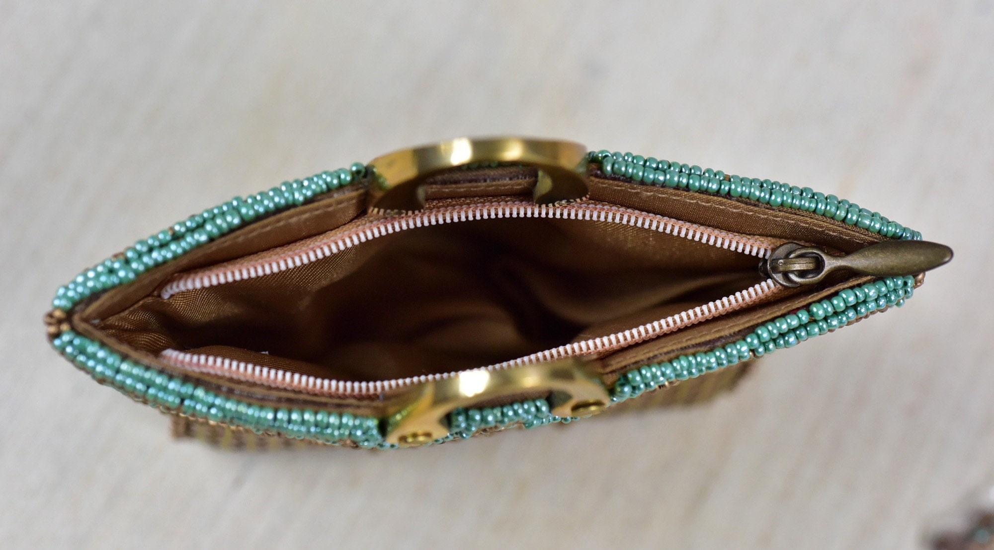 Vintage,top Handle,purse,handbag,brass,beaded,sequins,made