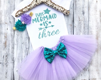 mermaid 3rd birthday outfit
