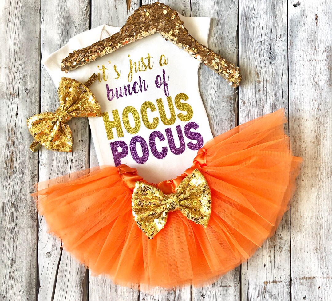 Abito Bambino Hocus Pocus Halloween, Maniche Lunghe, Viola, Lunghezza Al Ginocchio, Taglia Unica - Foto 2