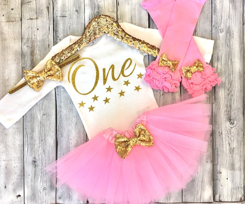 pink gold Twinkle twinkle little star first birthday outfit star 1st birthday twinkle little star birthday outfit star first birthday