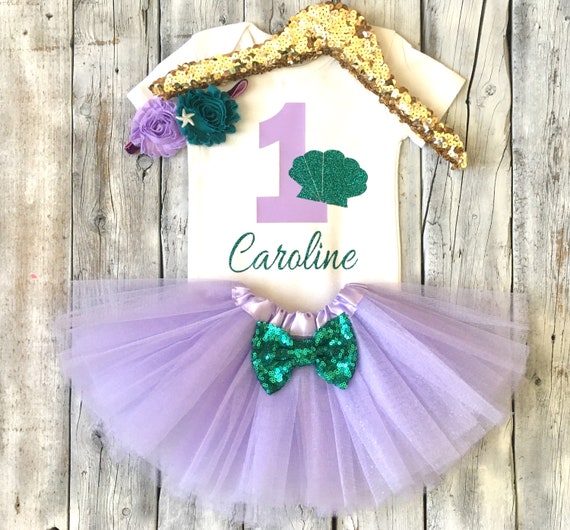 mermaid 1st birthday outfit