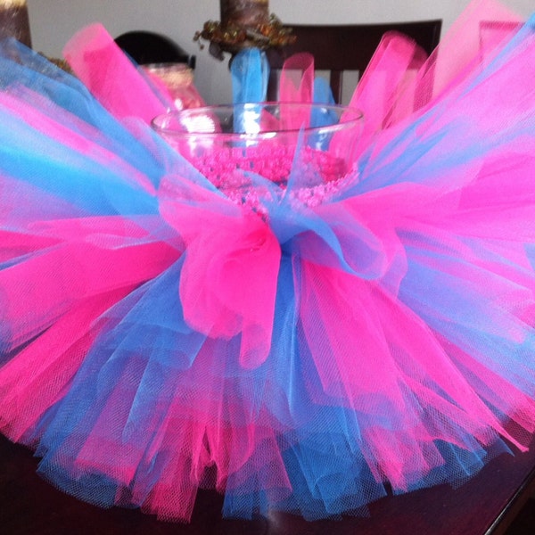 Cotton candy tutu, colorful tutu, bright tutu, hot pink, turquoise, Birthday tutu, tutu, photo prop, baby tutu, toddler tutu, girl tutu