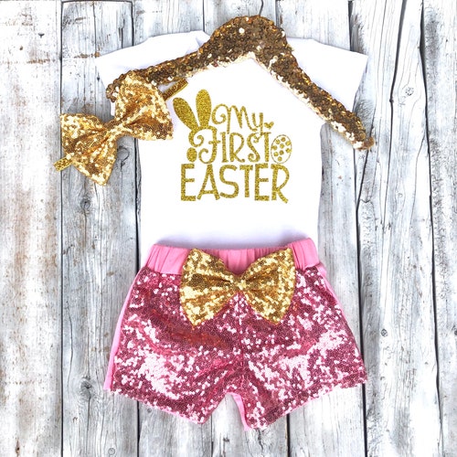 Baby Girl First Easter Outfit Girls 1st Easter Outfit My Etsy