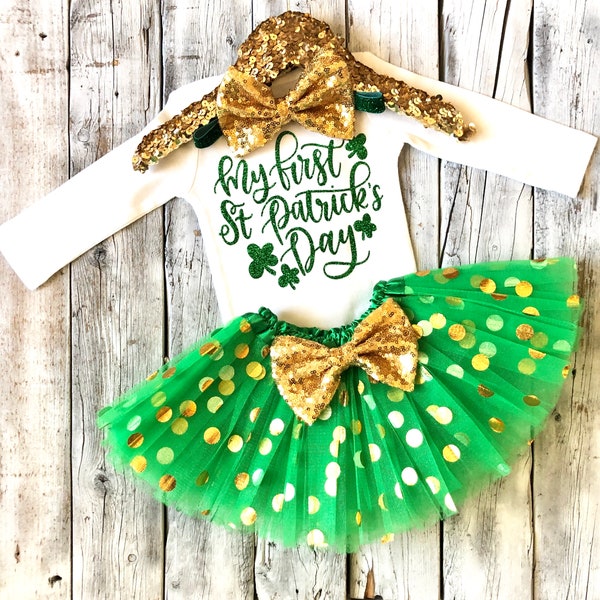st pattys day baby tutu