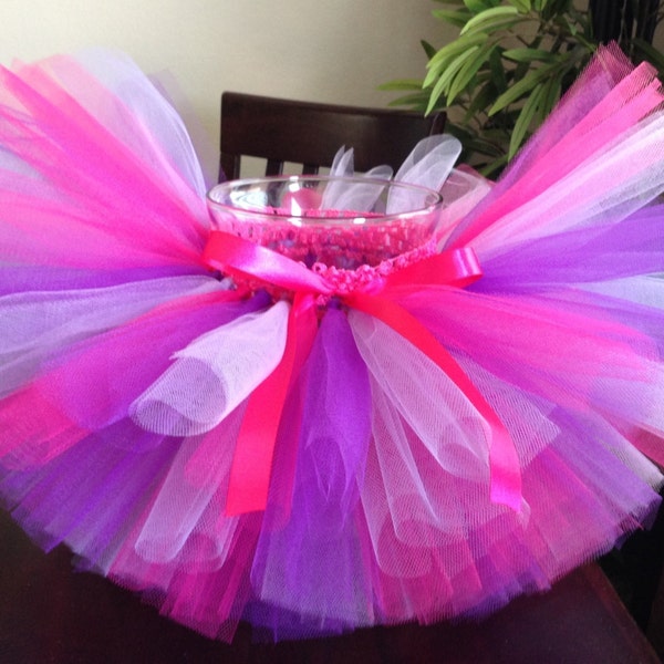 Hot pink and purple tutu, pink purple lavender tutu, birthday tutu, baby, newborn, toddler, girl, tutu, hot pink, purple, lavender, birthday