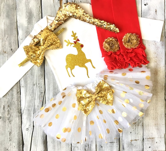 baby girl reindeer outfit