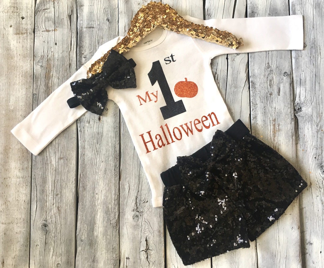 Girls My First Halloween Outfit First Halloween Outfit 1st Etsy