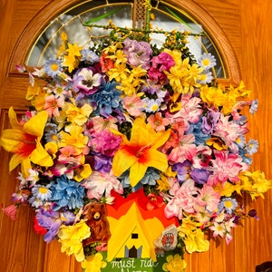 Midsommar movie-inspired door wreath