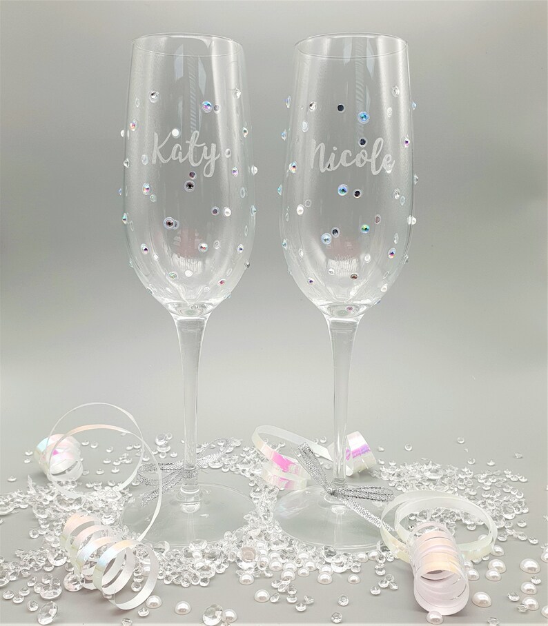 Flûte de Champagne personnalisée verre Prosecco cadeau de Etsy