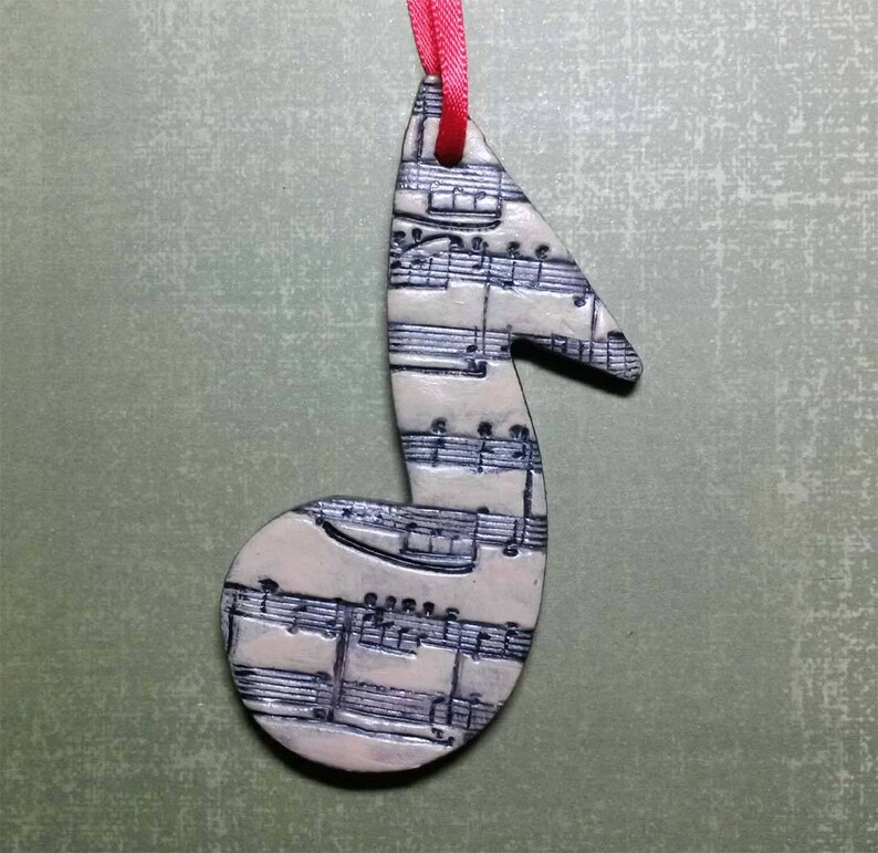 Music note ornament sheet music ornament Christmas ornament Etsy