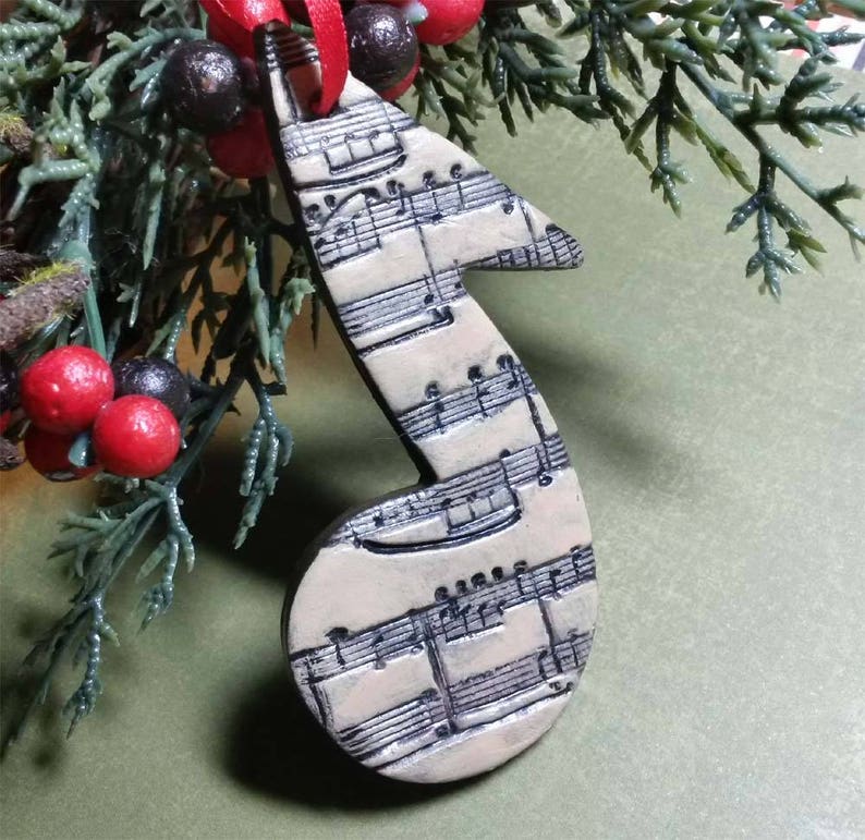 Music Note Ornament Sheet Music Ornament Christmas Ornament Etsy Canada