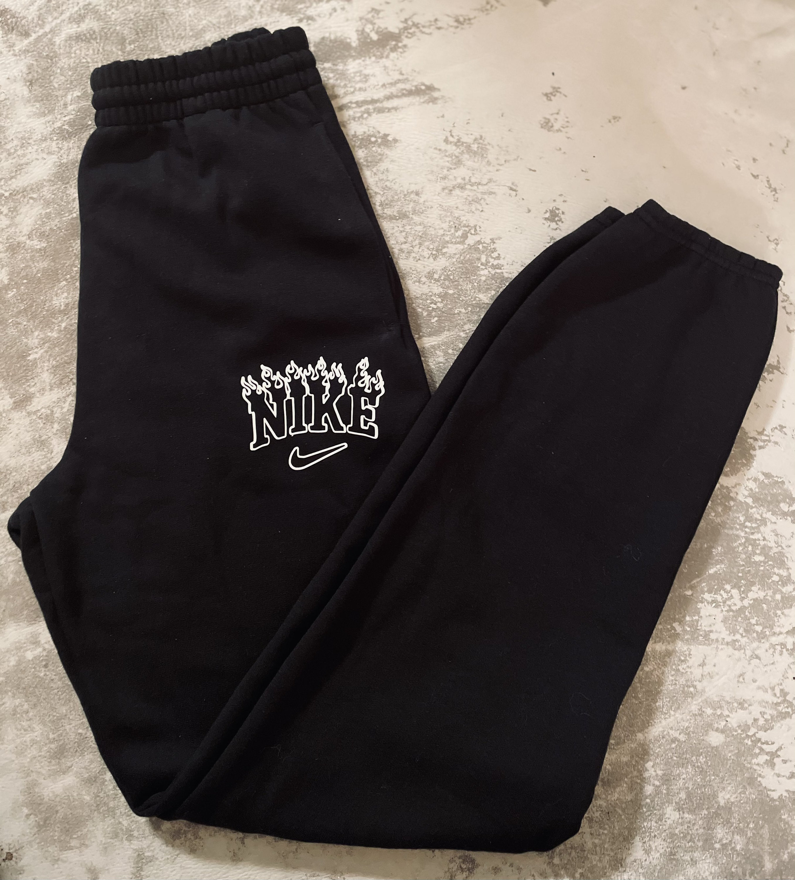Custom Inspired Flame Logo Sweatpants | Aesthetic Joggers|Flames Logo…