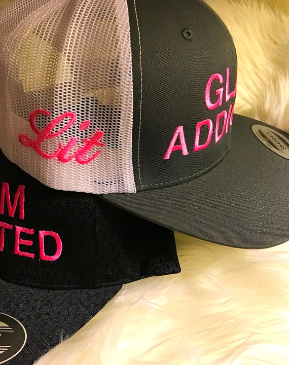 pink lit cap