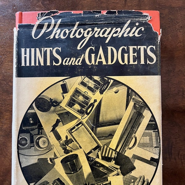 Photographic Hints & Gadgets, vintage 1937 illustrated amateur photography book