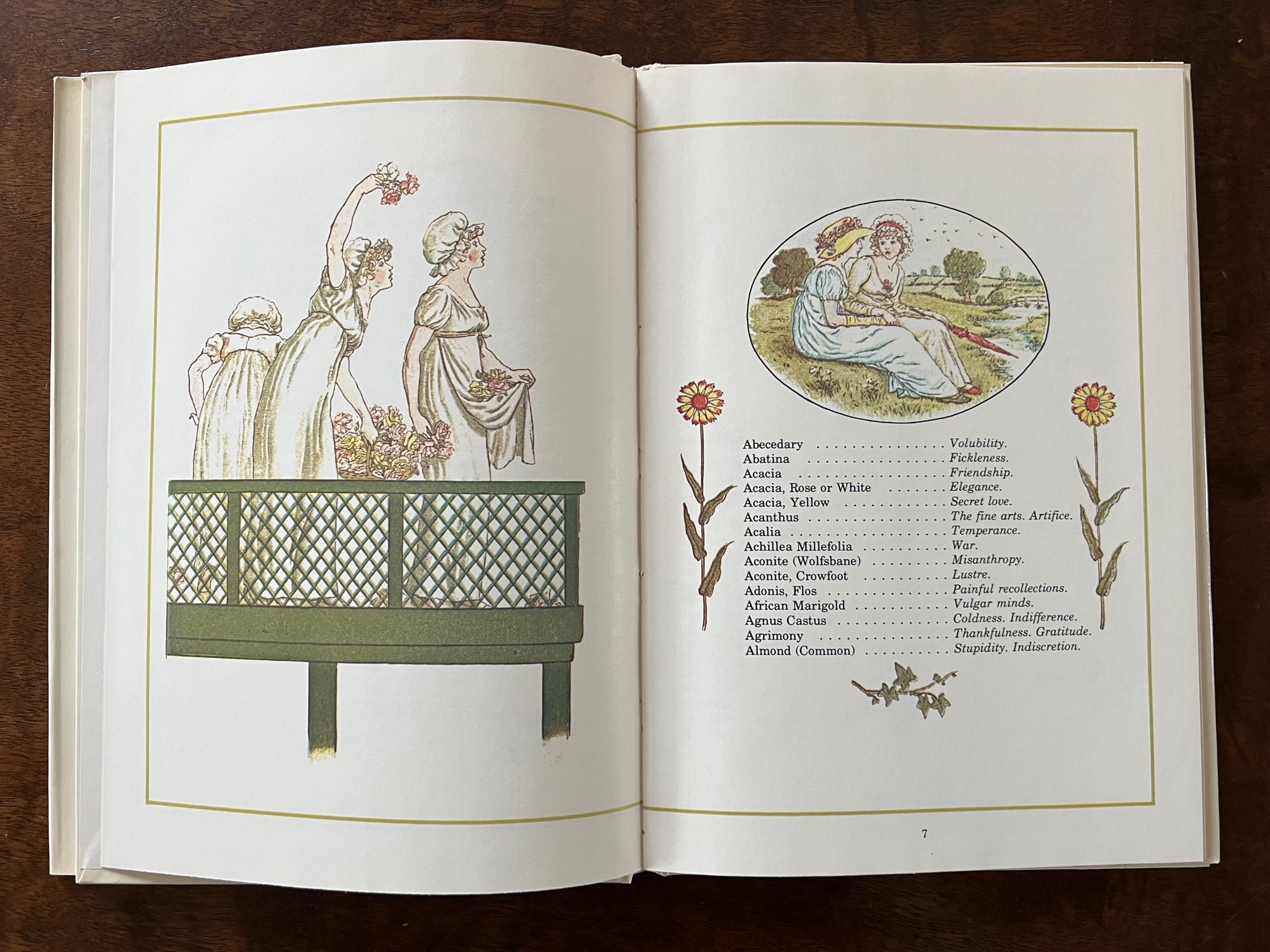 Kate Greenaway's Language of Flowers Vintage 1978 Etsy