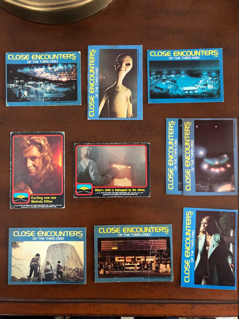 197778 Close Encounters of the Third Kind Movie Trading Cards Etsy