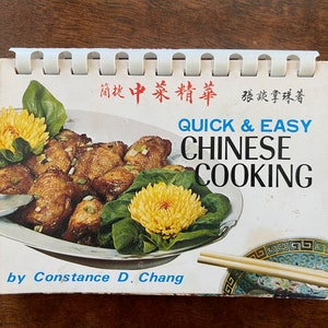 Quick & Easy Chinese Cooking, vintage 1969 illustrated cookbook