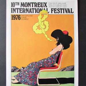 Montreux International Music Festival Art Poster by Milton Glaser