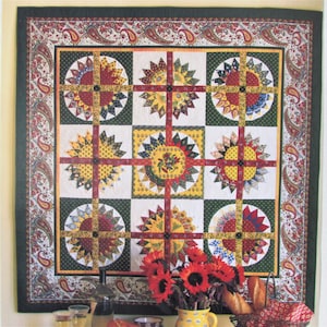 Wagen Rad Diamant Quilt Muster / Stück Block Muster Quilt für Bettwäsche oder Wandbehang Dekor / 54 "X 54"