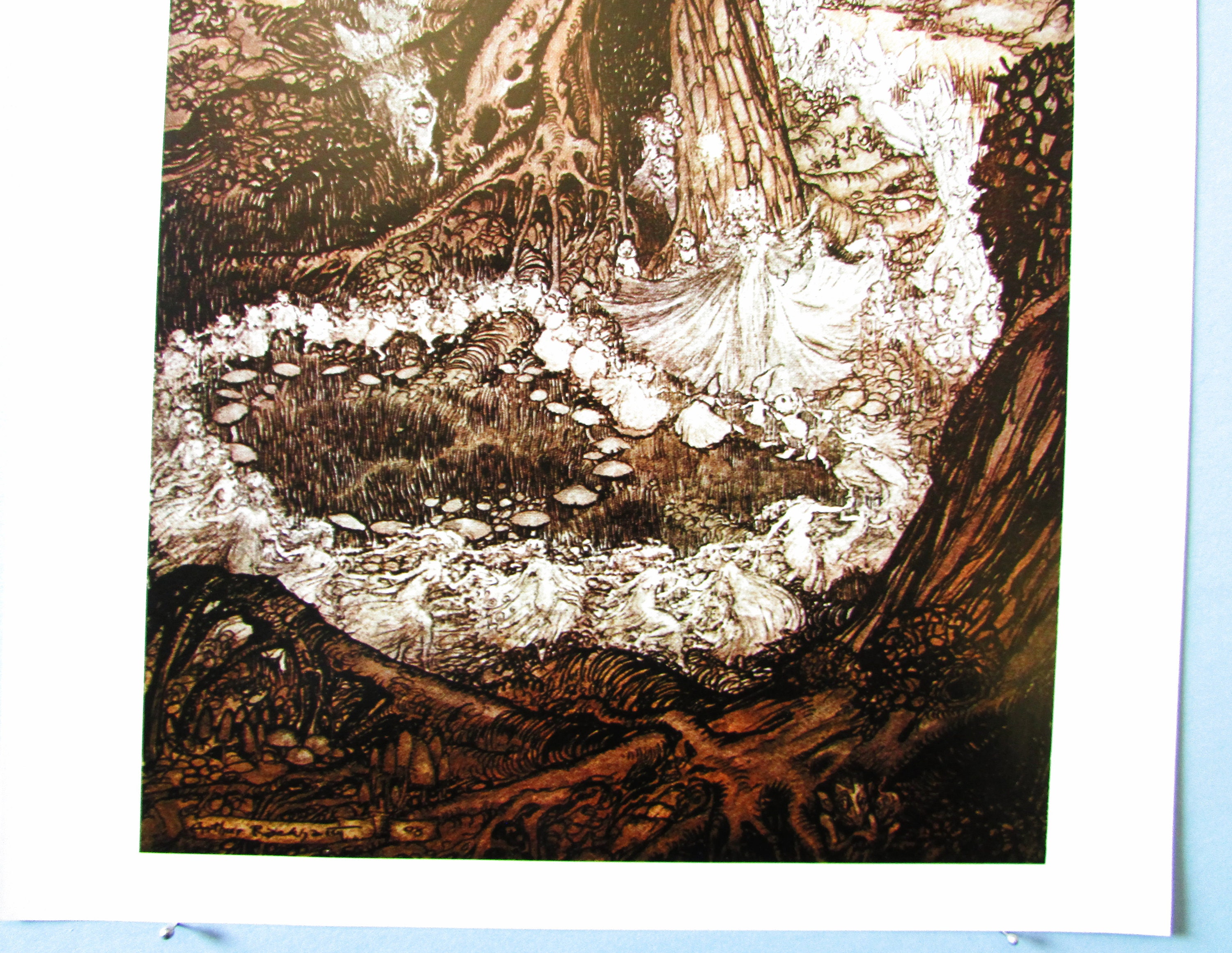 アーサー・ラッカムによる「真夏の夜の夢」ファンタジーアートプリント