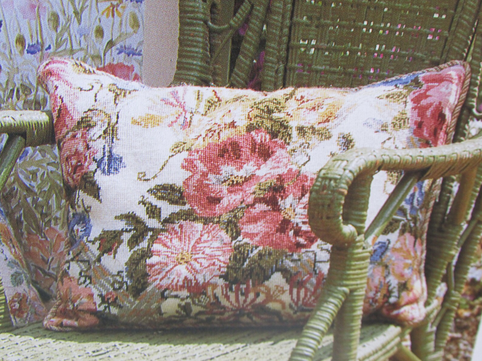 English Chintz Flowers Needlepoint Tapestry Pattern/ Etsy Canada